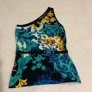 One-Shoulder Top with Jeans